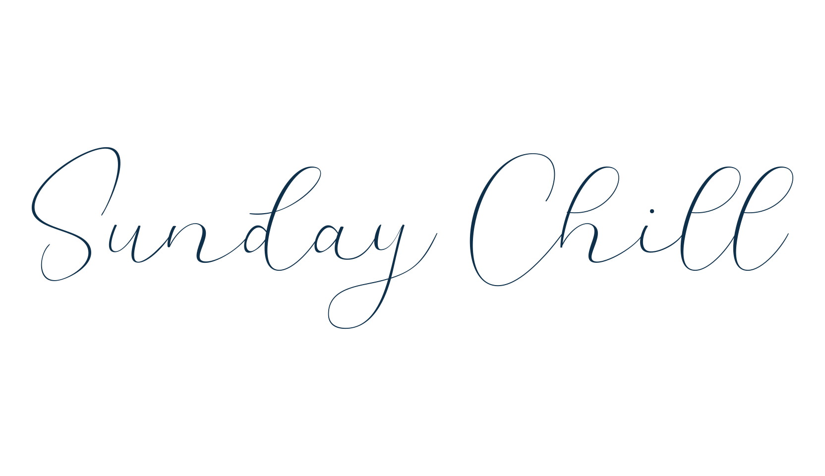 Sunday Chill, script handwritten fancy decorative calligraphy font preview