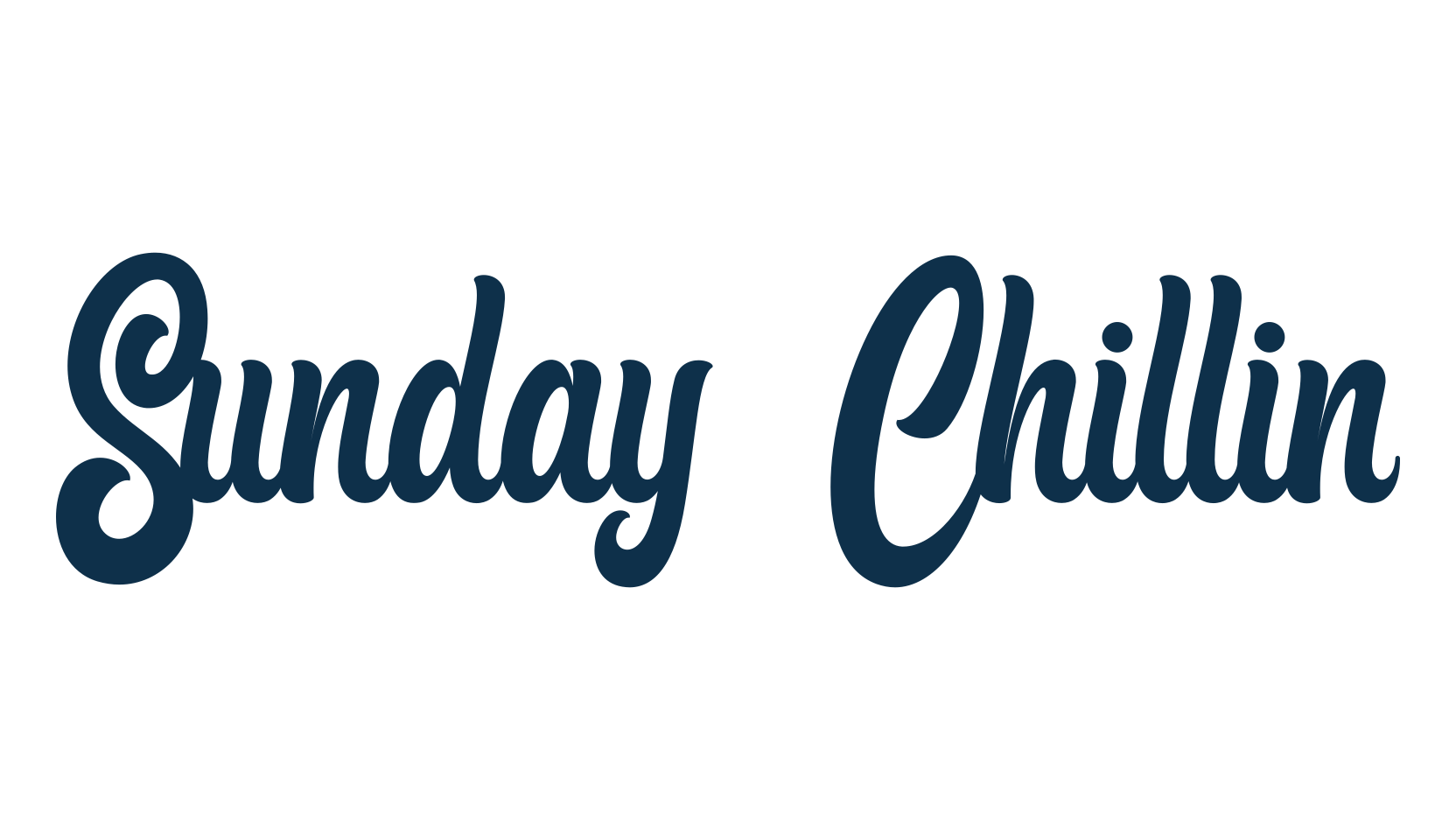 Sunday Chillin, fancy various decorative script calligraphy font preview