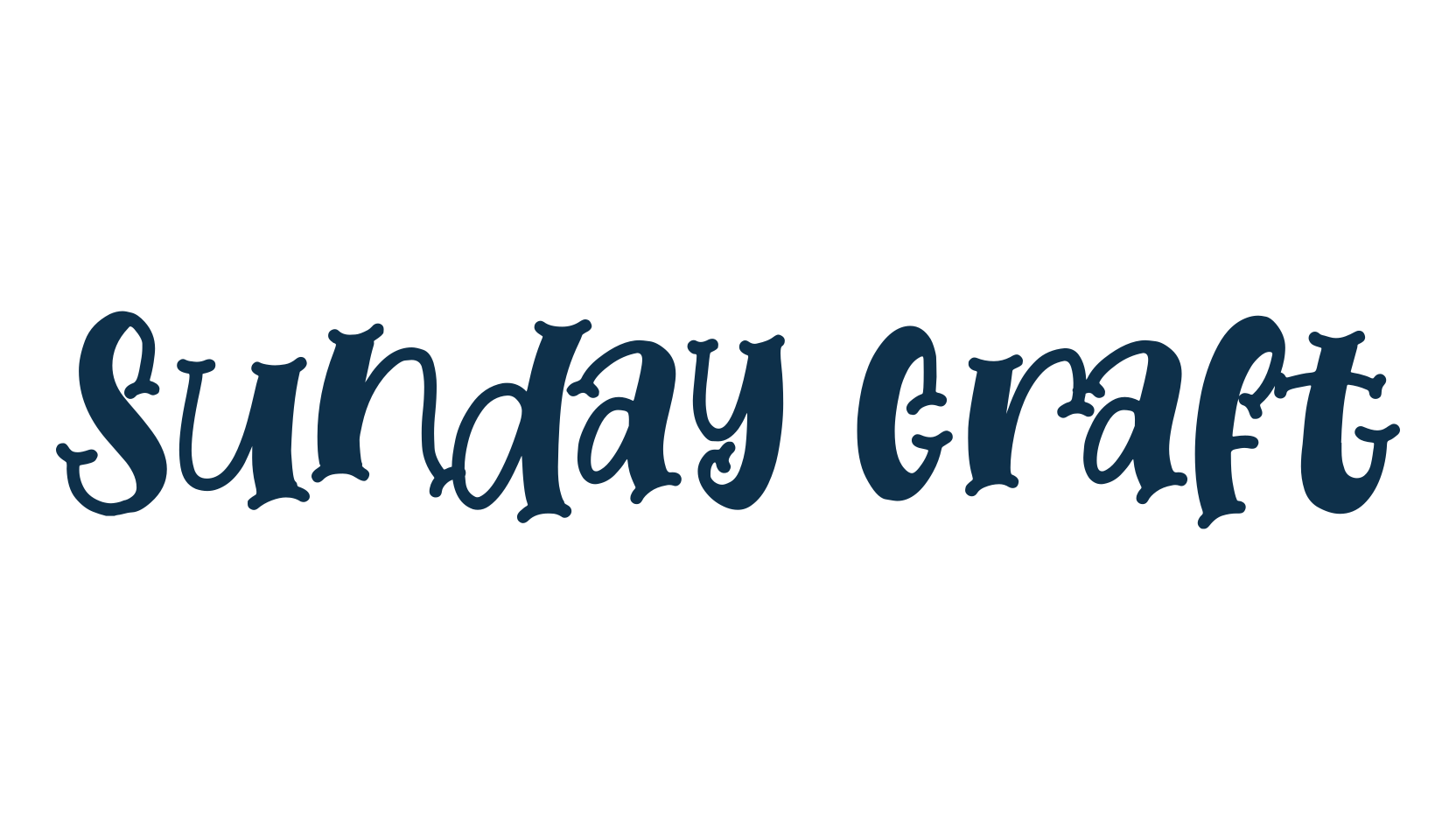 Sunday Craft, display market font preview