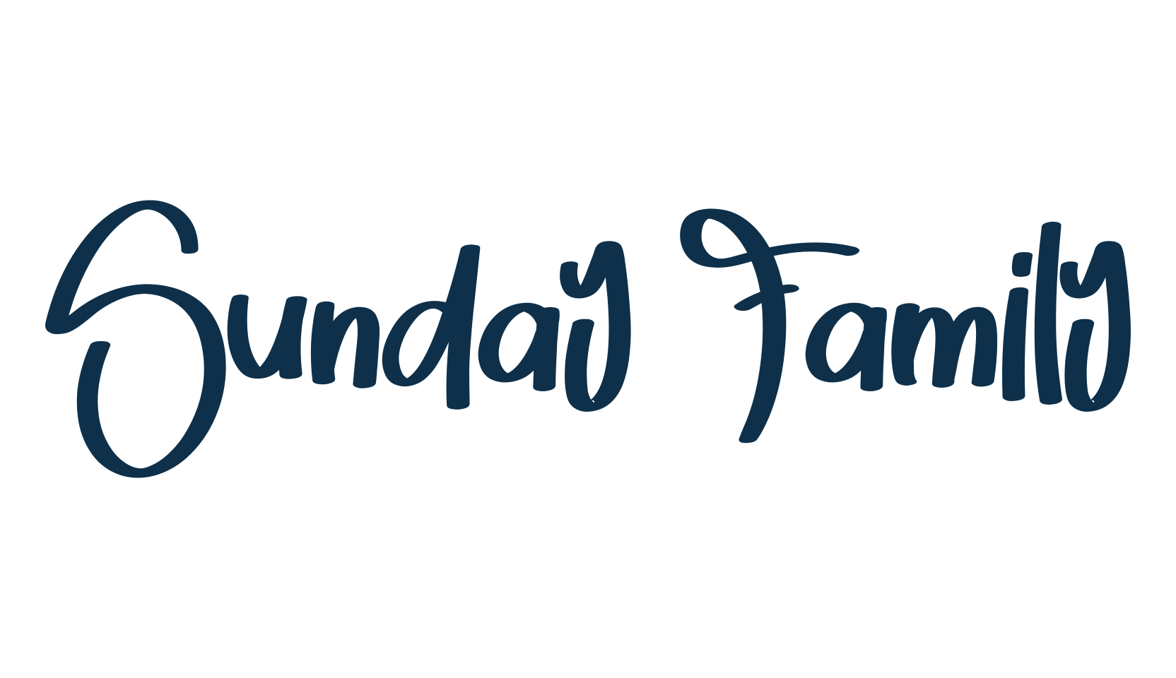 Sunday Family, handwriting font preview