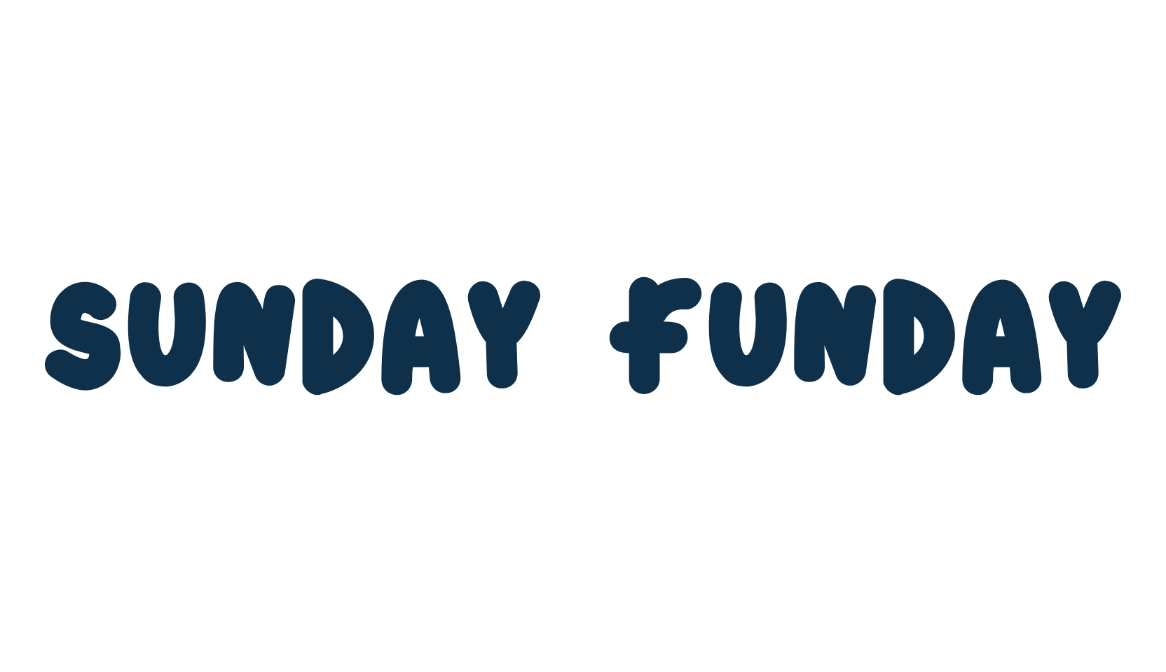 Sunday Funday, fancy cartoon decorative font preview