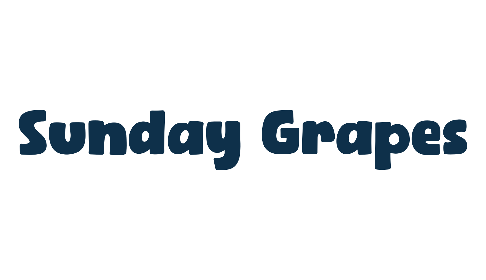 Sunday Grapes, fancy cartoon decorative font preview