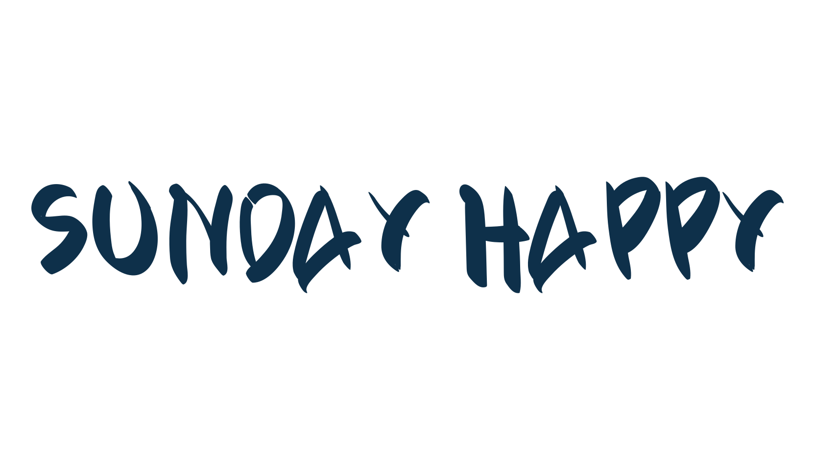 Sunday Happy (sunday-happy), script handwritten fancy decorative calligraphy font preview