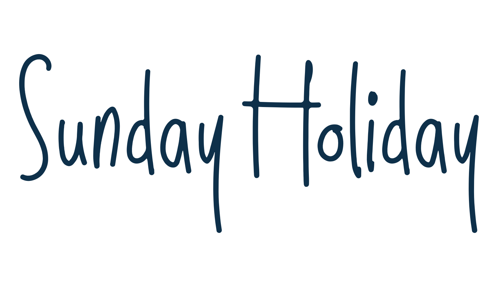 Sunday Holiday, script handwritten fancy decorative calligraphy font preview