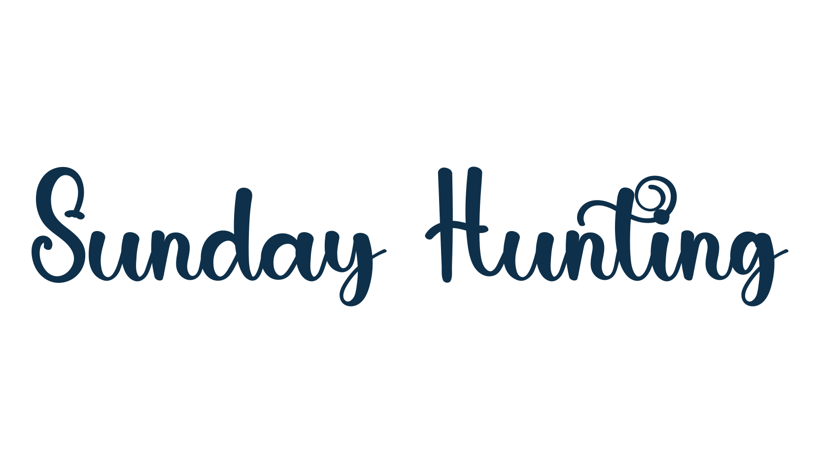 Sunday Hunting, display market font preview