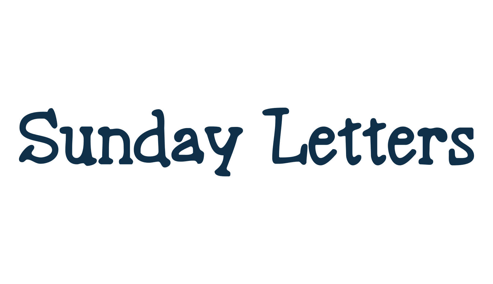 Sunday Letters, various font preview