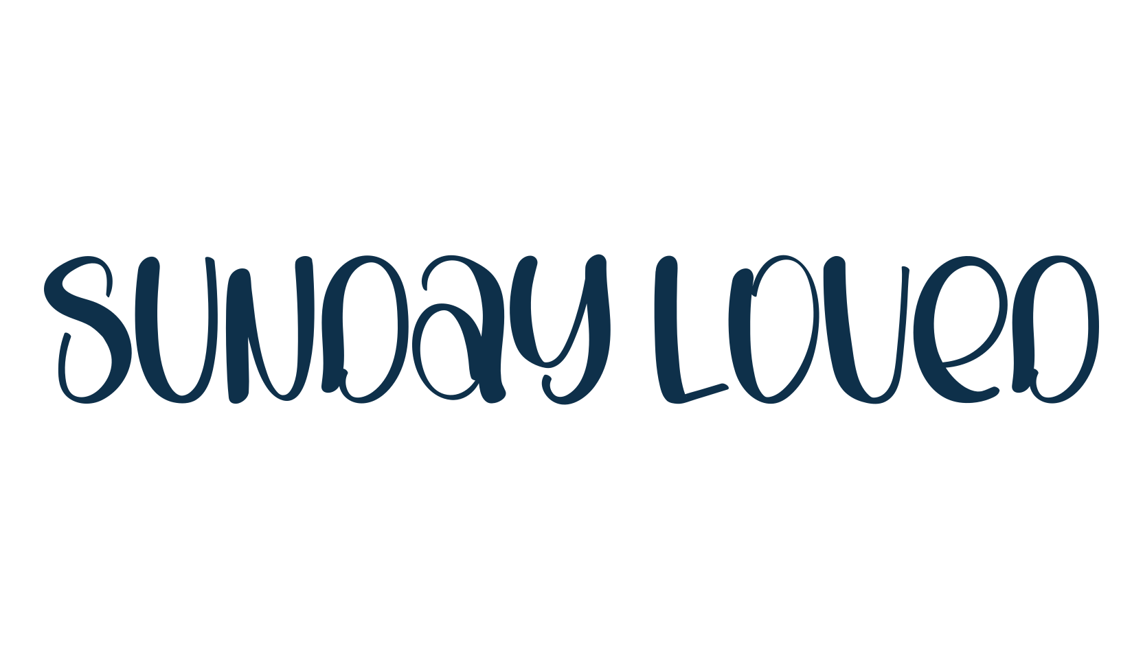 Sunday Loved, script handwritten fancy decorative calligraphy font preview