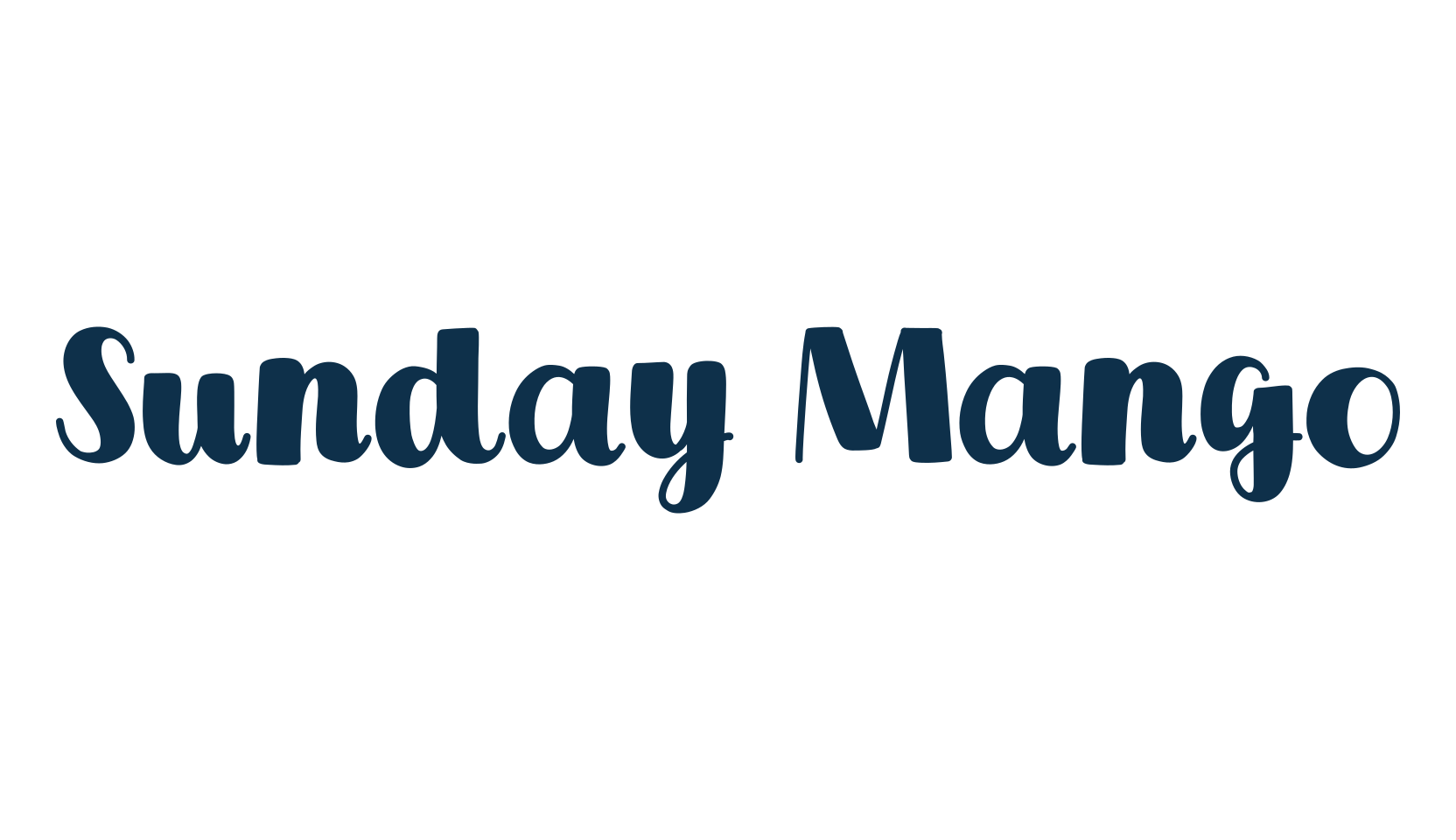 Sunday Mango, cartoon font preview