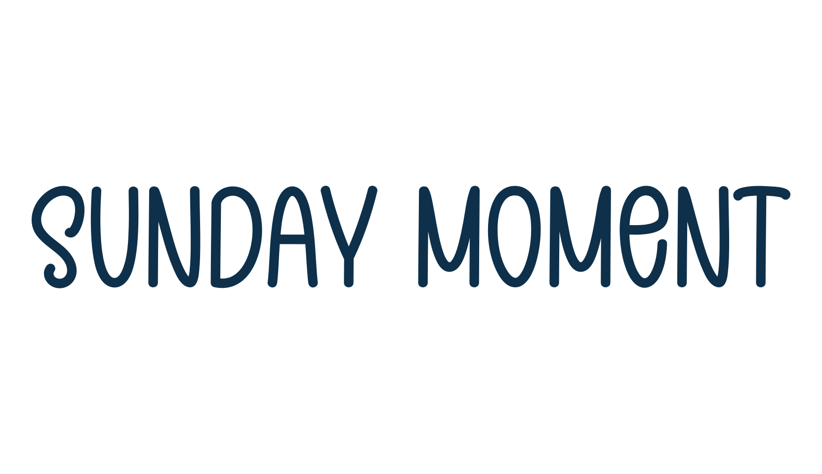 Sunday Moment, handwriting font preview