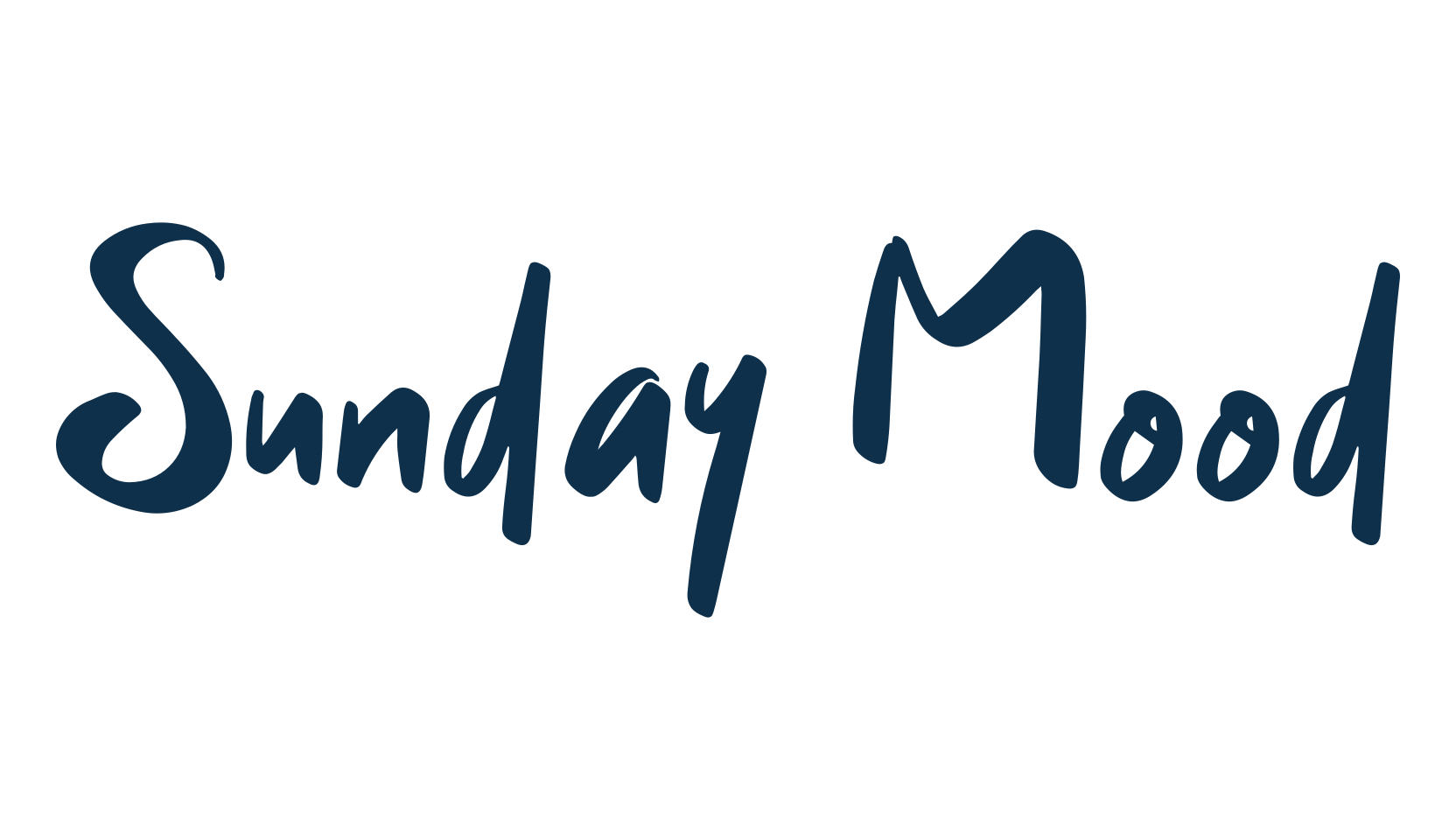 Sunday Mood, script handwritten fancy decorative calligraphy font preview