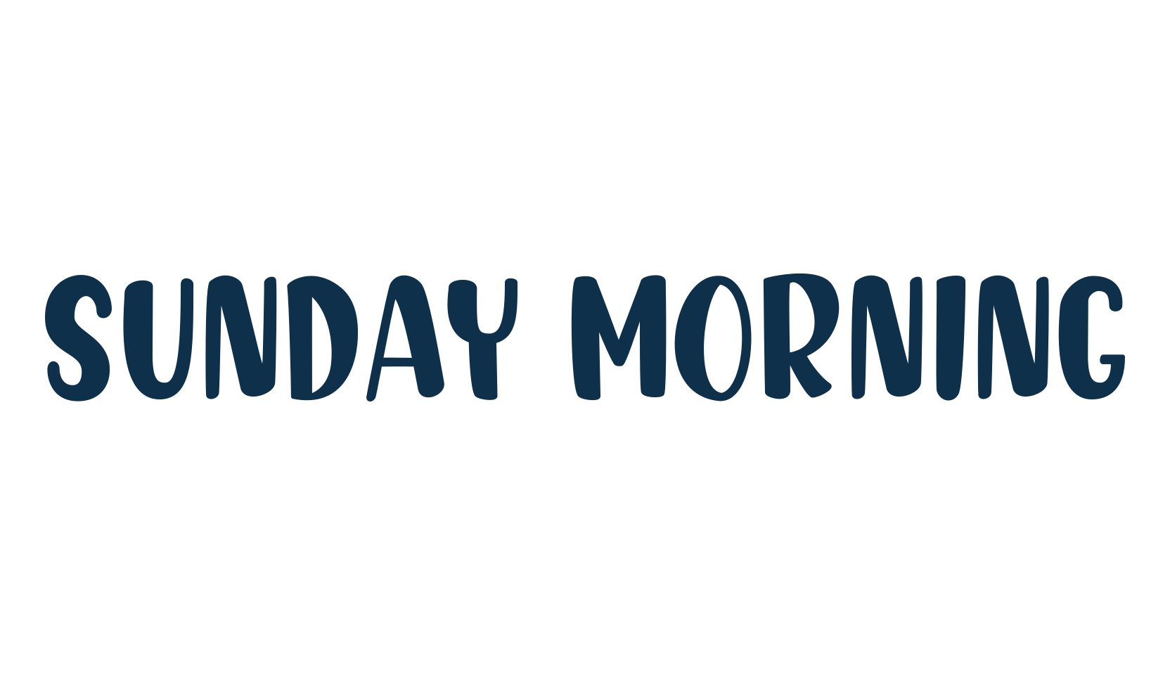 Sunday Morning (sunday-morning-3), cartoon font preview