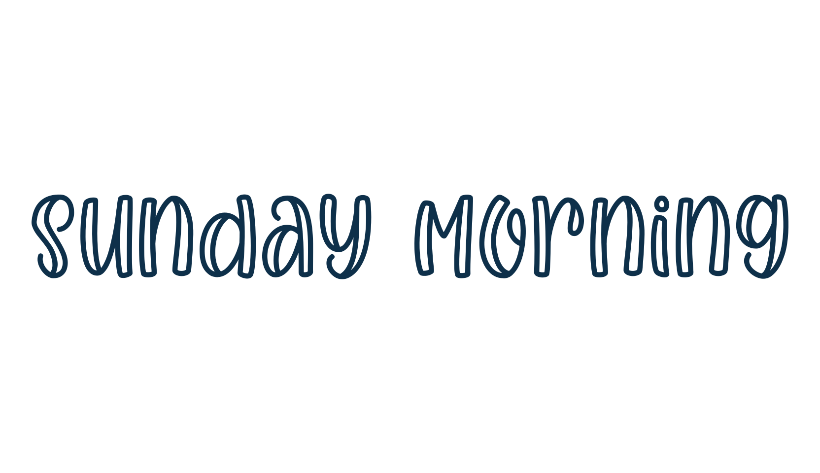 Sunday Morning, various font preview