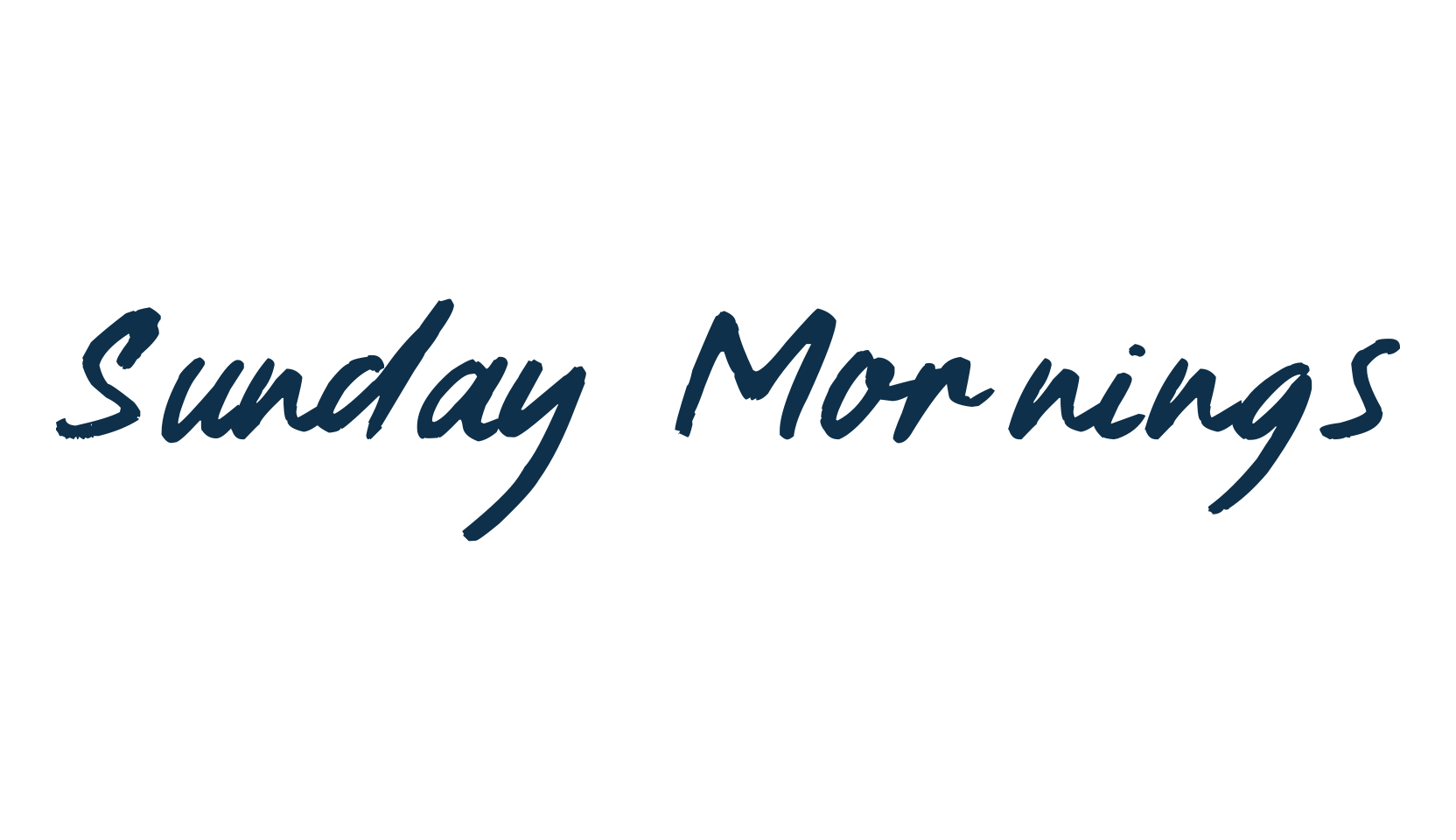 Sunday Mornings, script brush fancy decorative calligraphy font preview