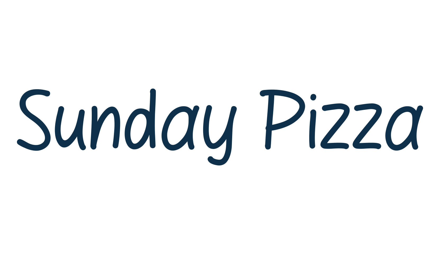 Sunday Pizza, script handwritten fancy decorative calligraphy font preview