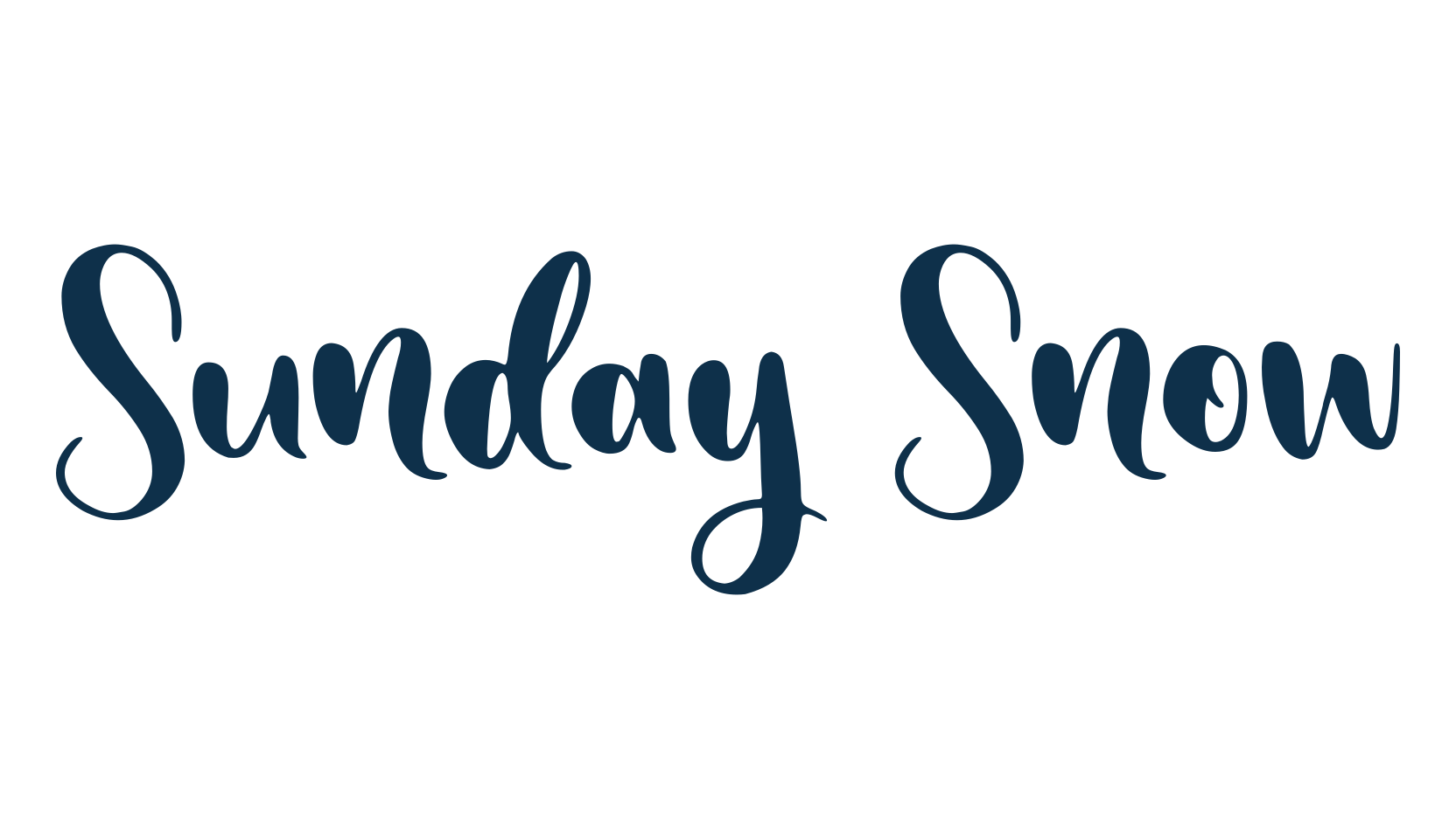 Sunday Snow, display market font preview
