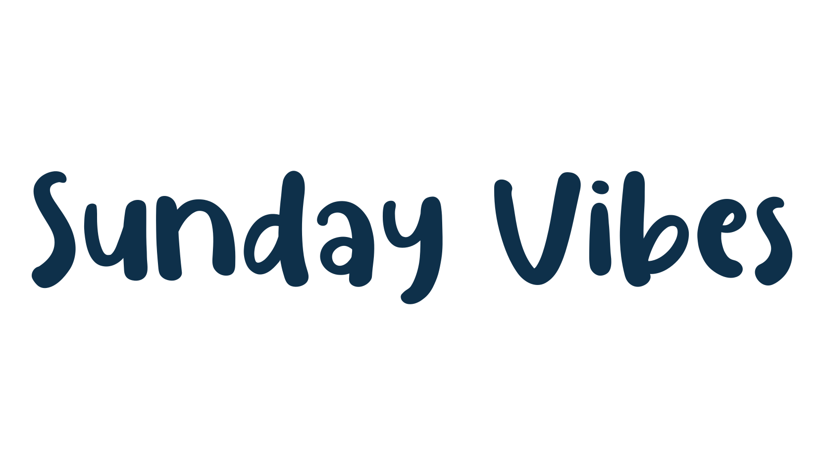 Sunday Vibes, fancy cartoon decorative font preview
