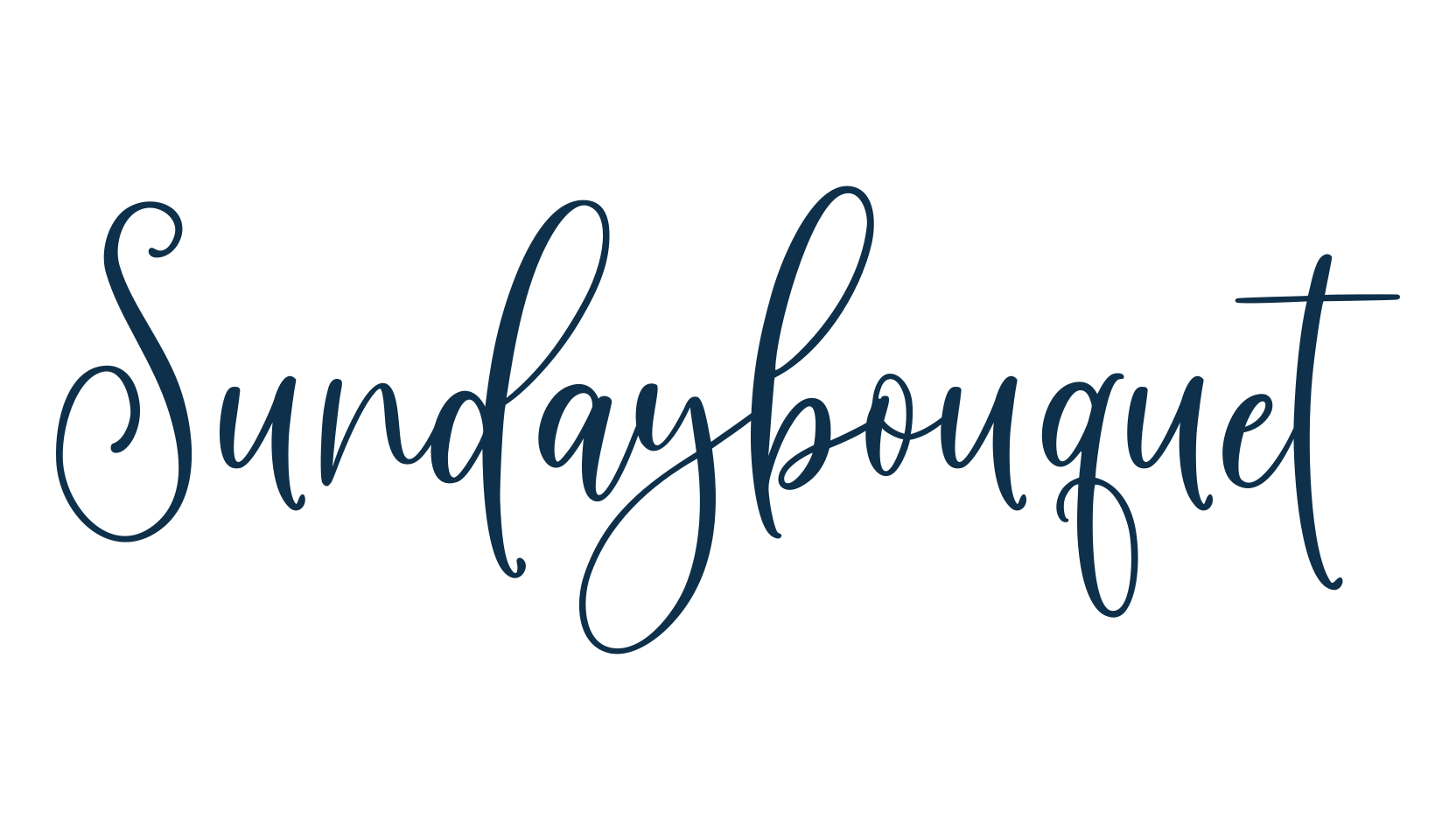 Sundaybouquet, script calligraphy fancy decorative font preview