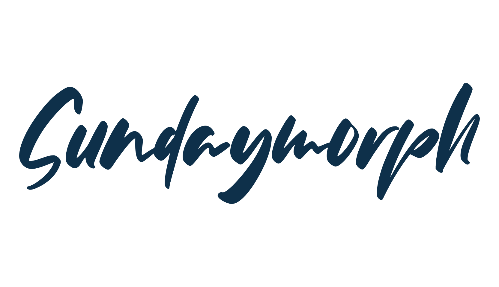 Sundaymorph, script handwritten fancy decorative calligraphy font preview