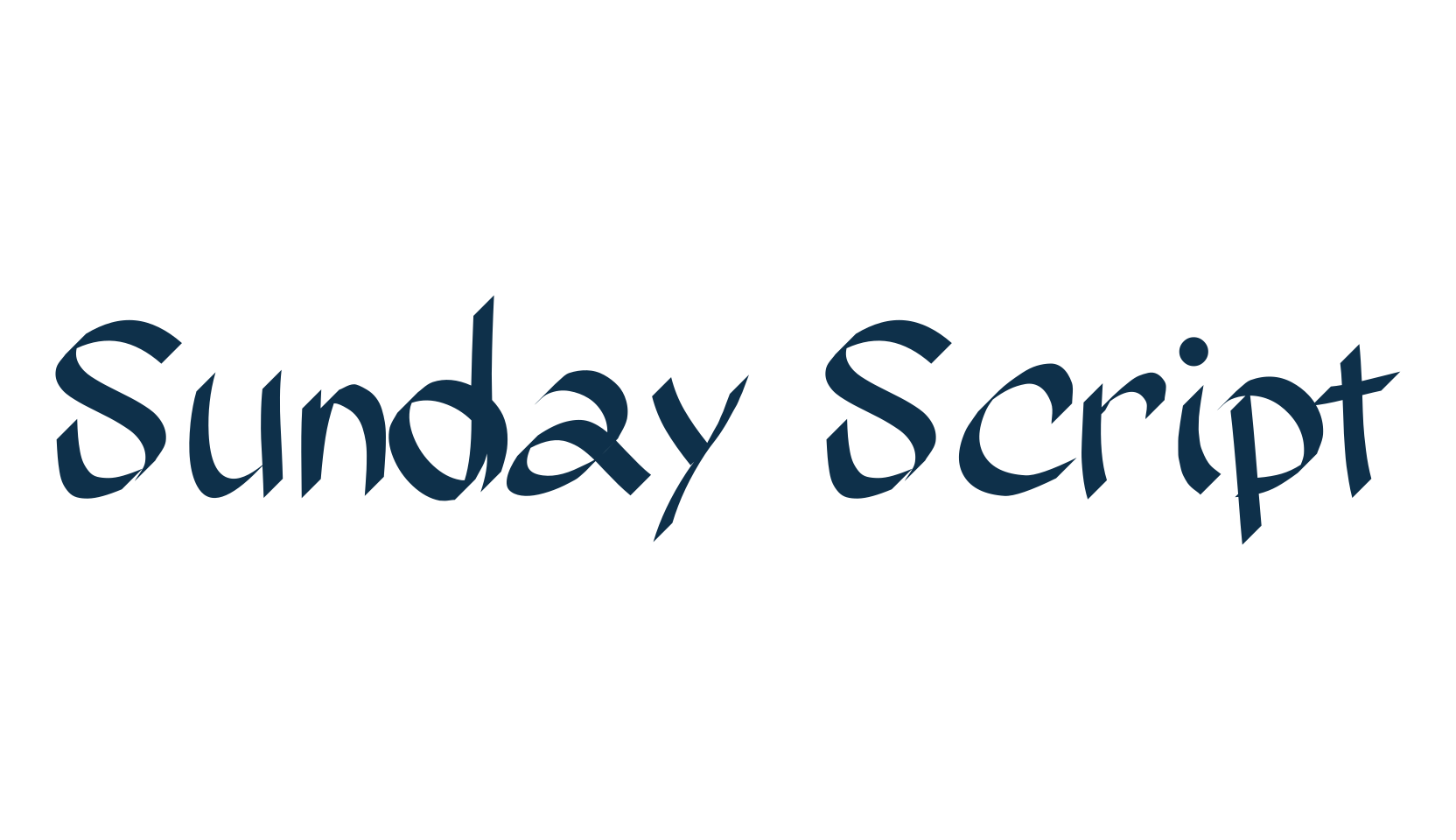 Sunday Script, brush font preview