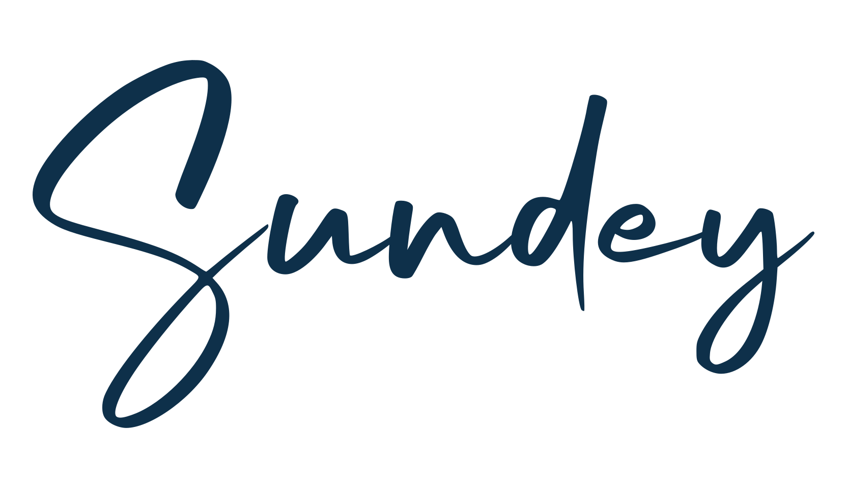 Sundey, handwriting font preview