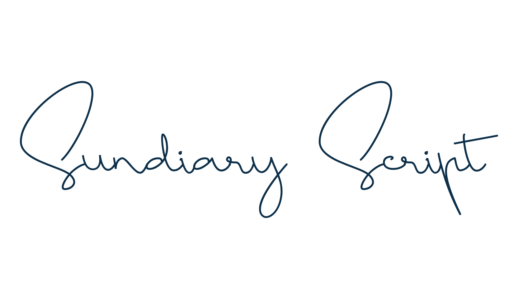 Sundiary Script, handwriting font preview