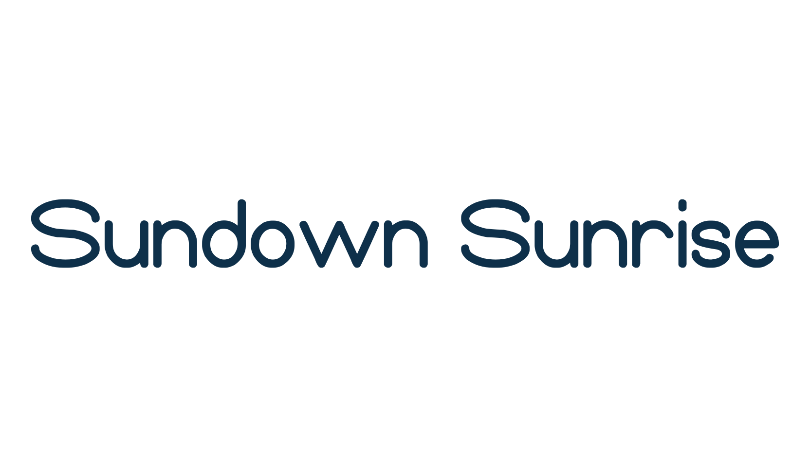 Sundown Sunrise, various font preview