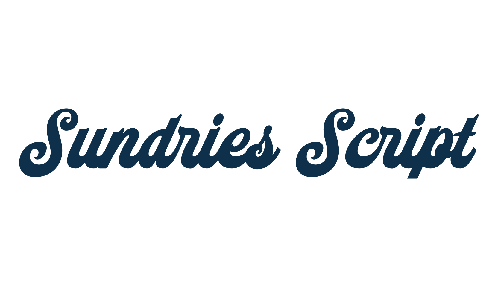 Sundries Script, old school font preview