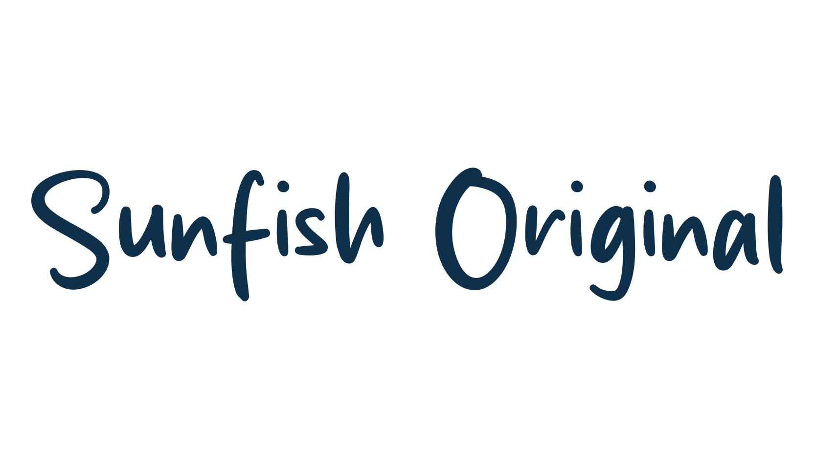Sunfish Original, script handwritten fancy decorative calligraphy font preview