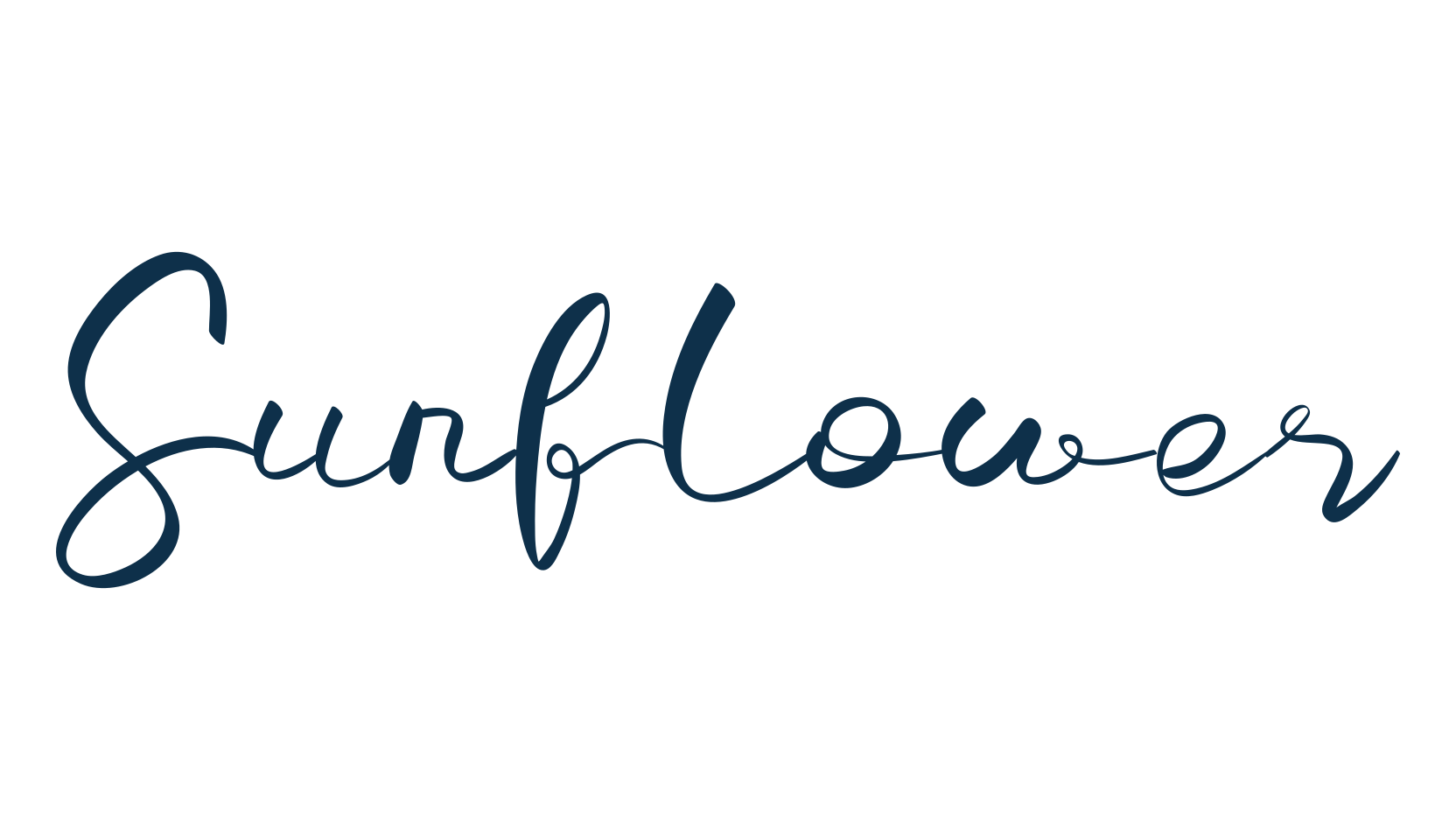 Sunflower (sunflower-16), handwriting font preview