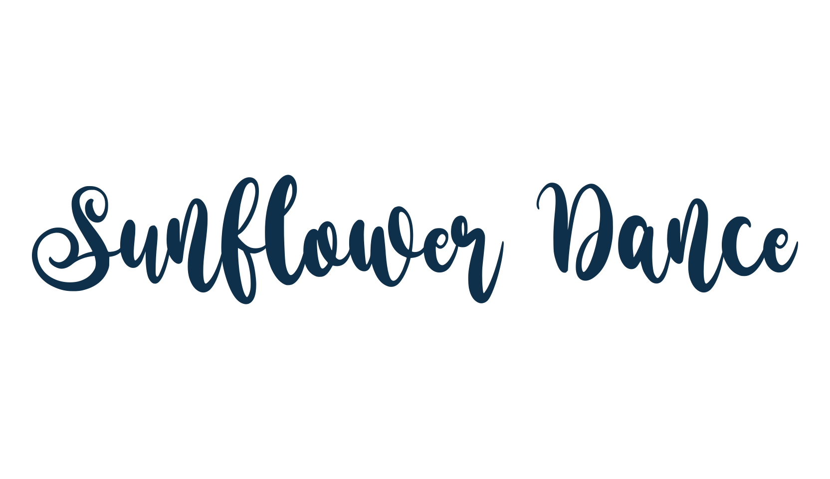 Sunflower Dance, script calligraphy fancy decorative font preview