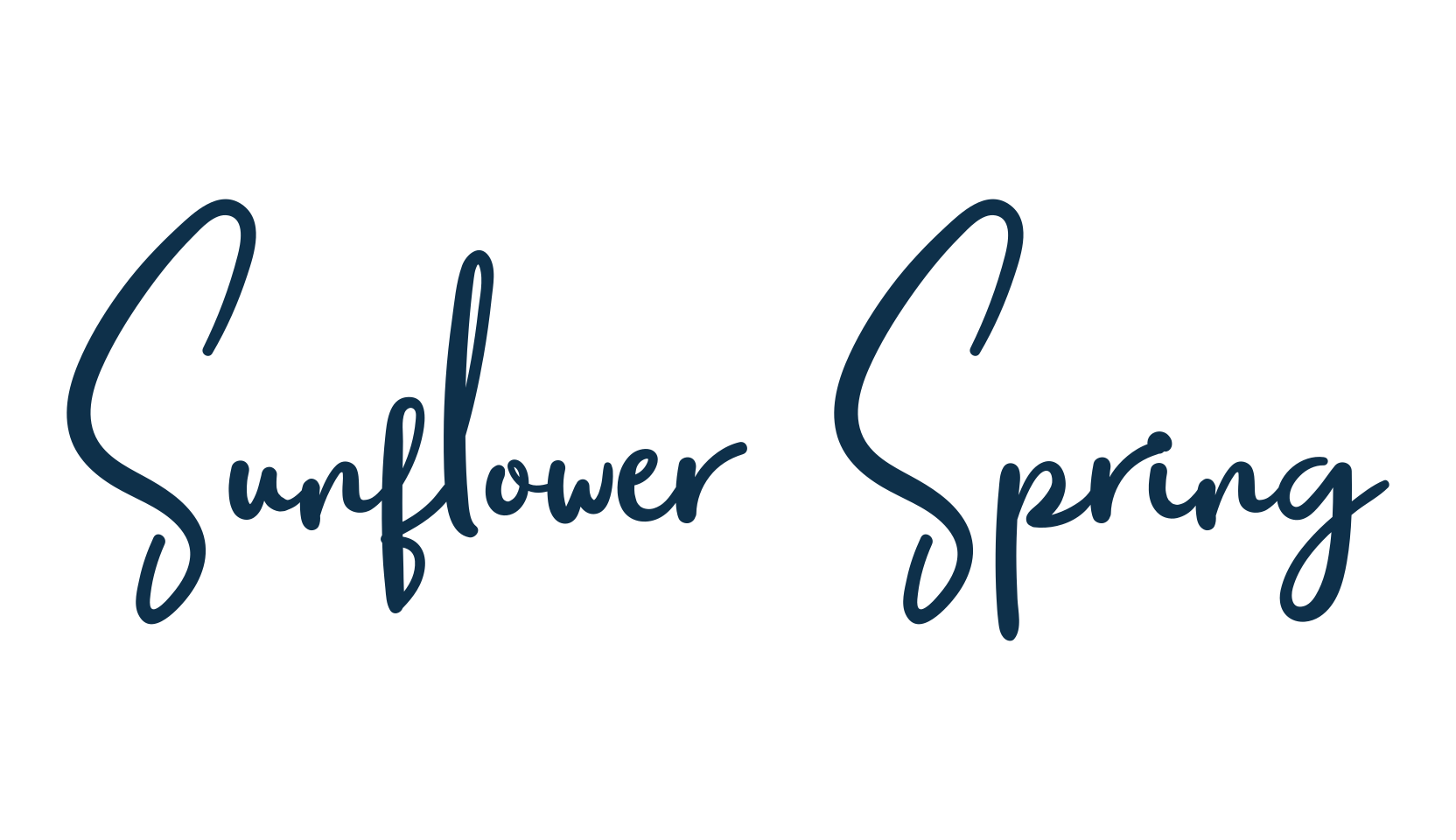 Sunflower Spring, handwriting font preview