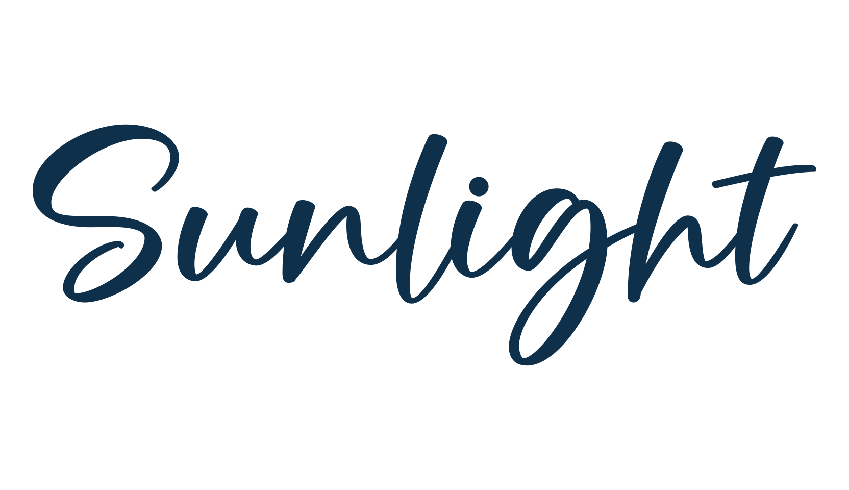 Sunlight, script handwritten fancy decorative calligraphy font preview