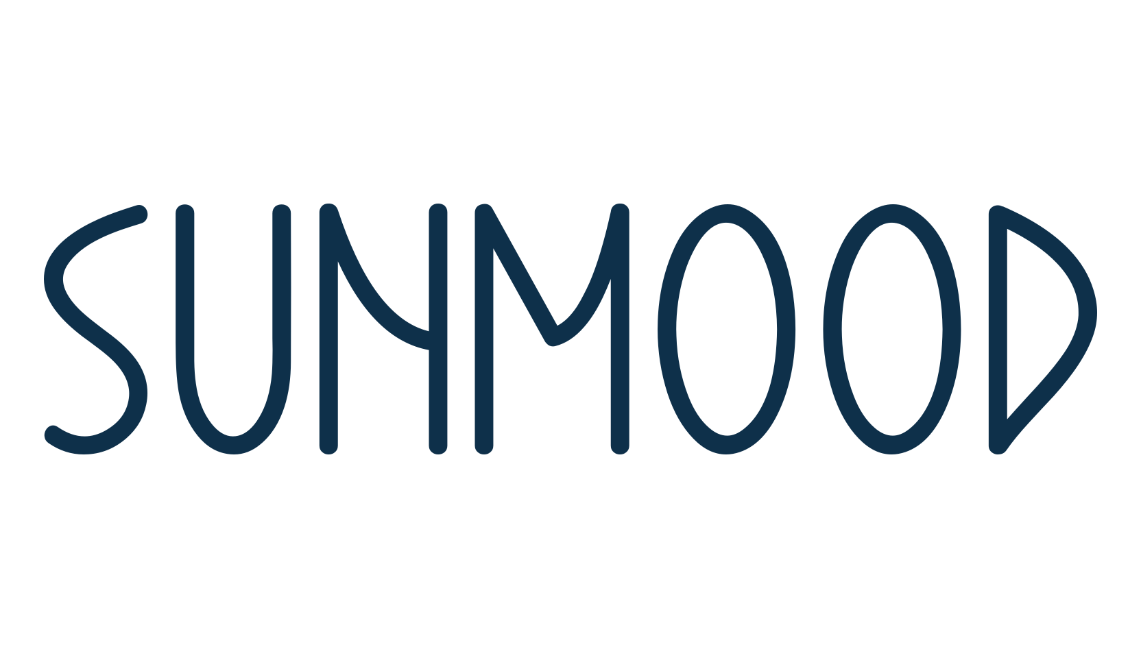 Sunmood, handwriting font preview