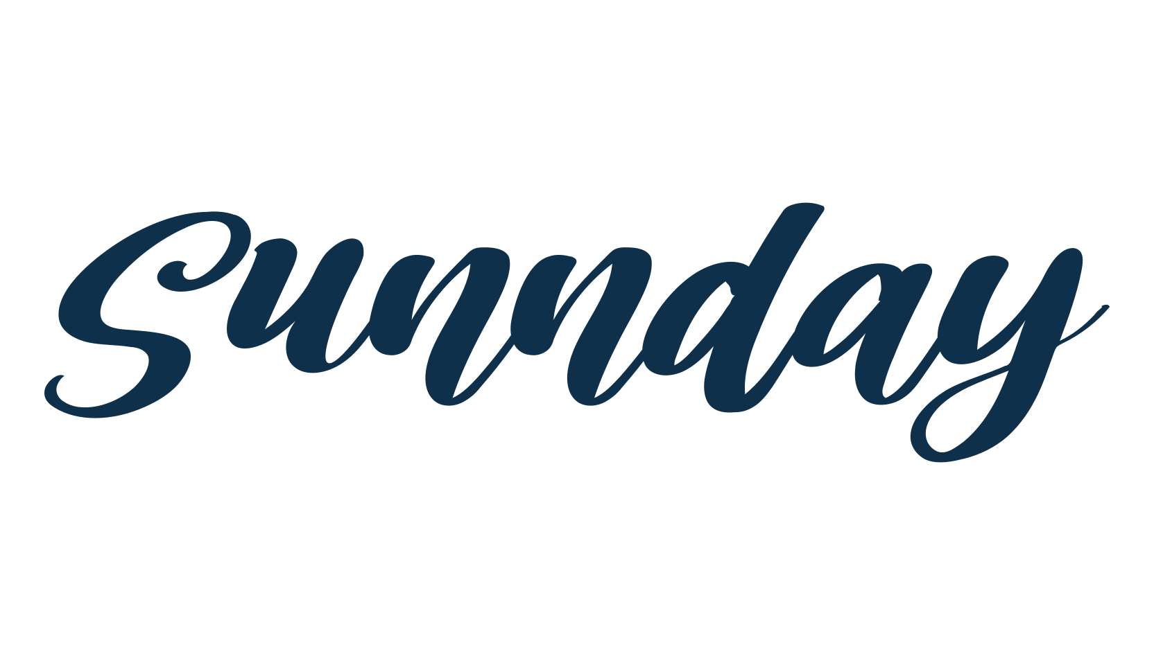 Sunnday, handwriting font preview