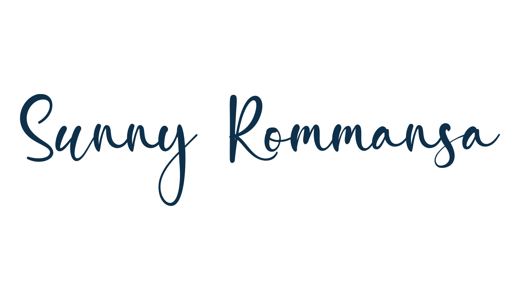 Sunny Rommansa, script handwritten fancy decorative calligraphy font preview