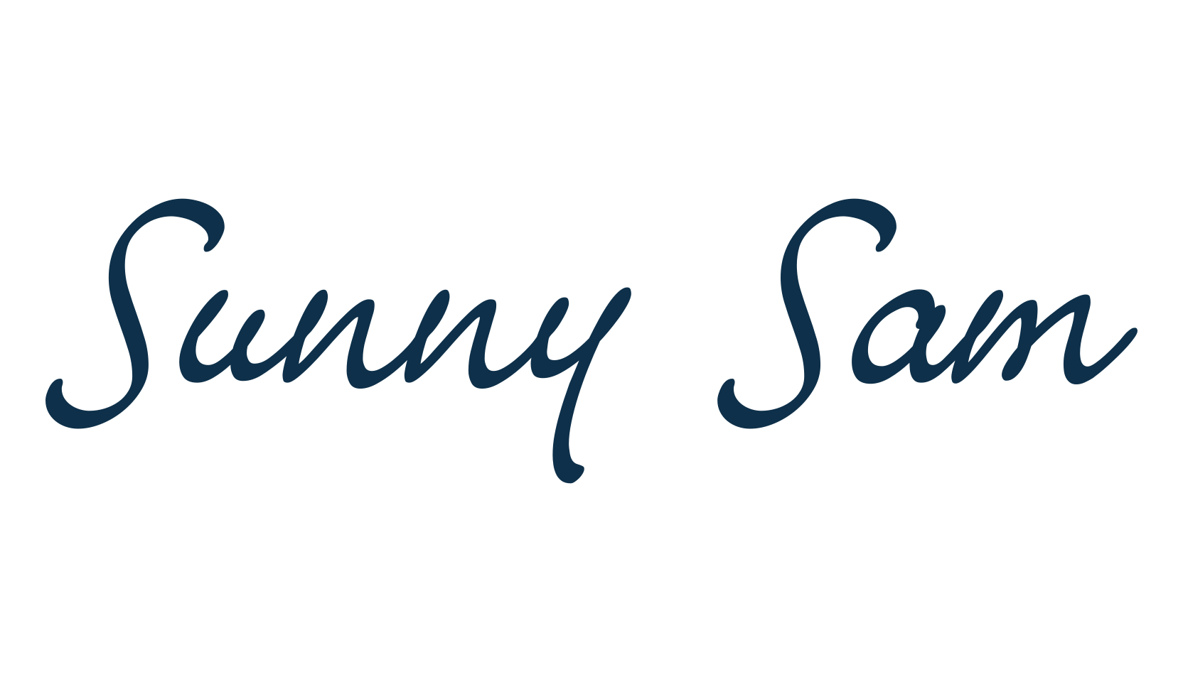 Sunny Sam, script handwritten fancy decorative calligraphy font preview