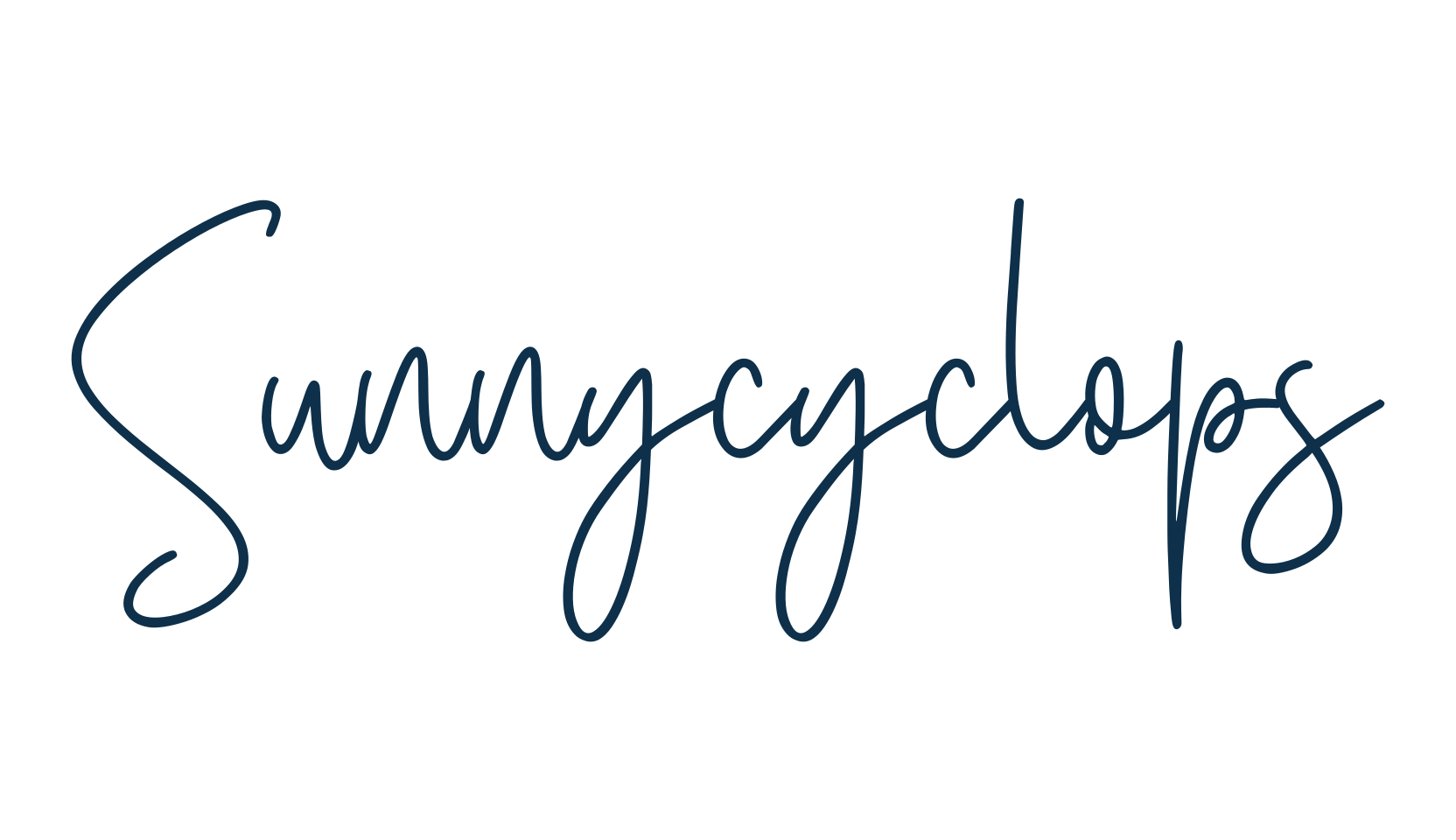 Sunnycyclops, script handwritten fancy decorative calligraphy font preview