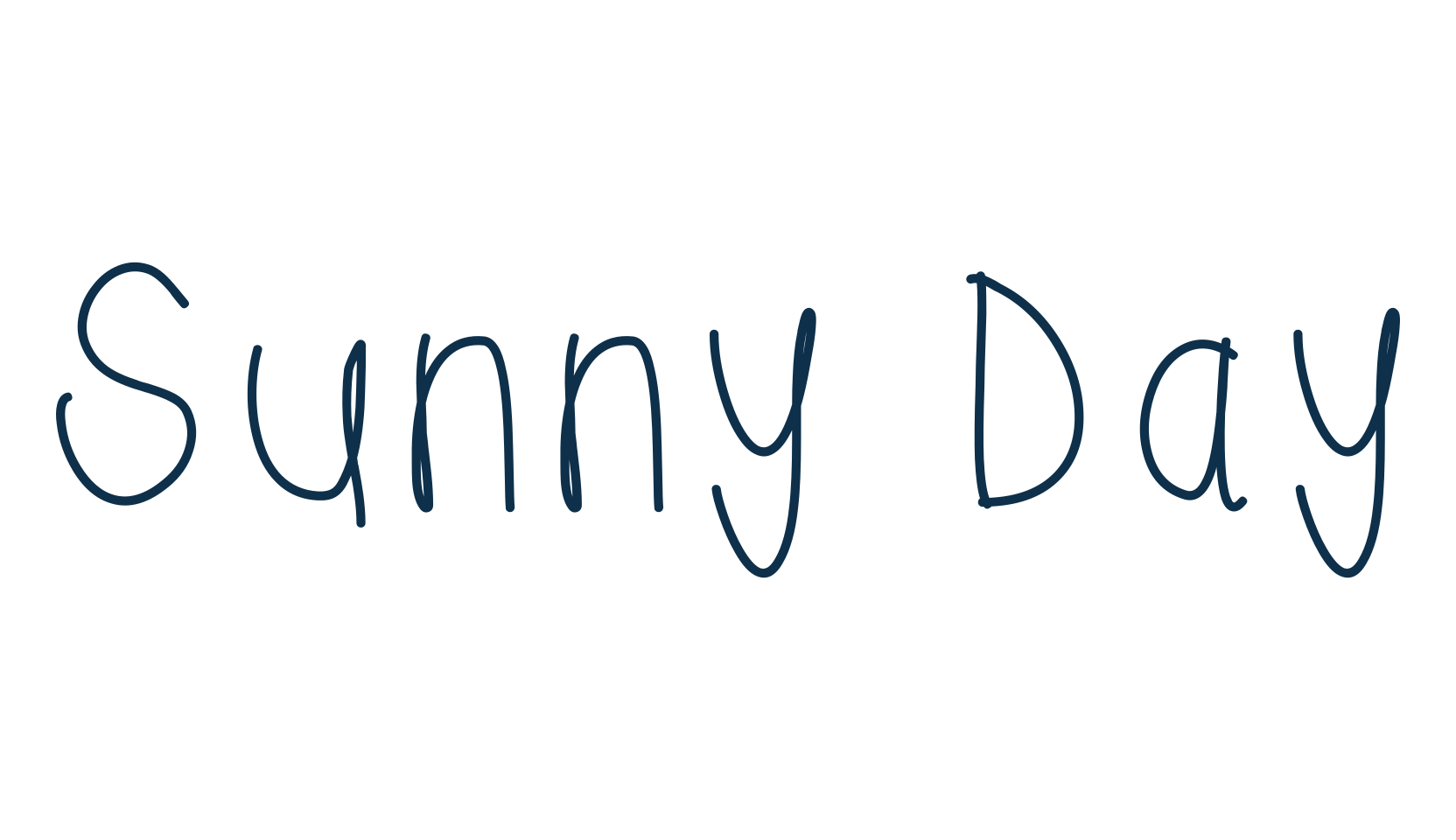 Sunny Day, script handwritten fancy decorative calligraphy font preview