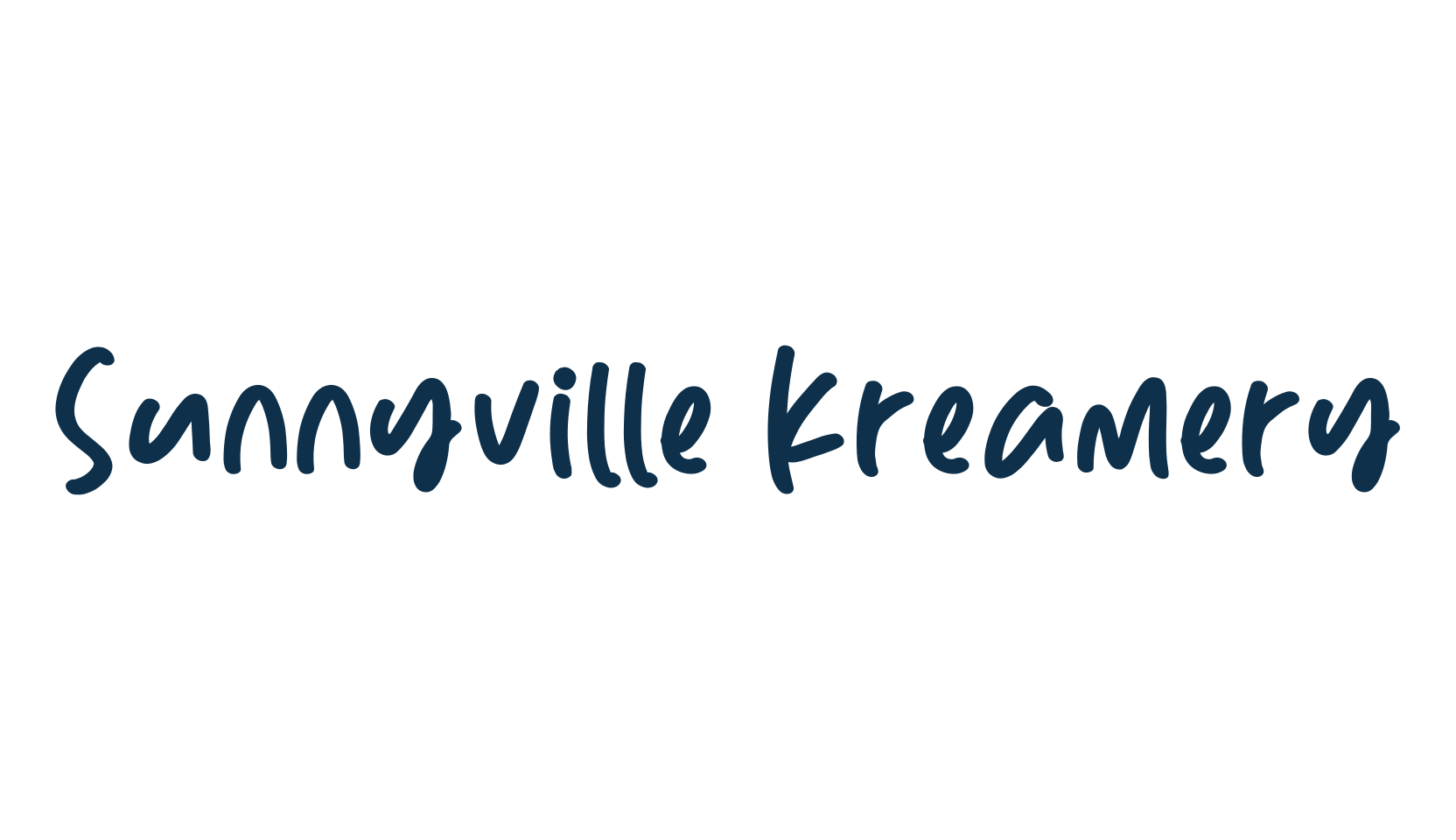 Sunnyville Kreamery, script handwritten fancy decorative calligraphy font preview
