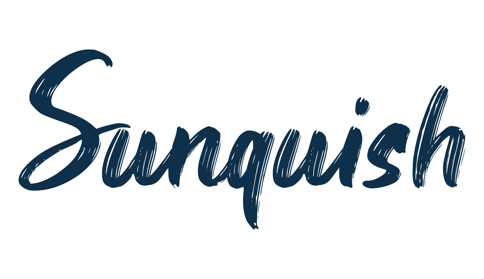 Sunquish, brush font preview