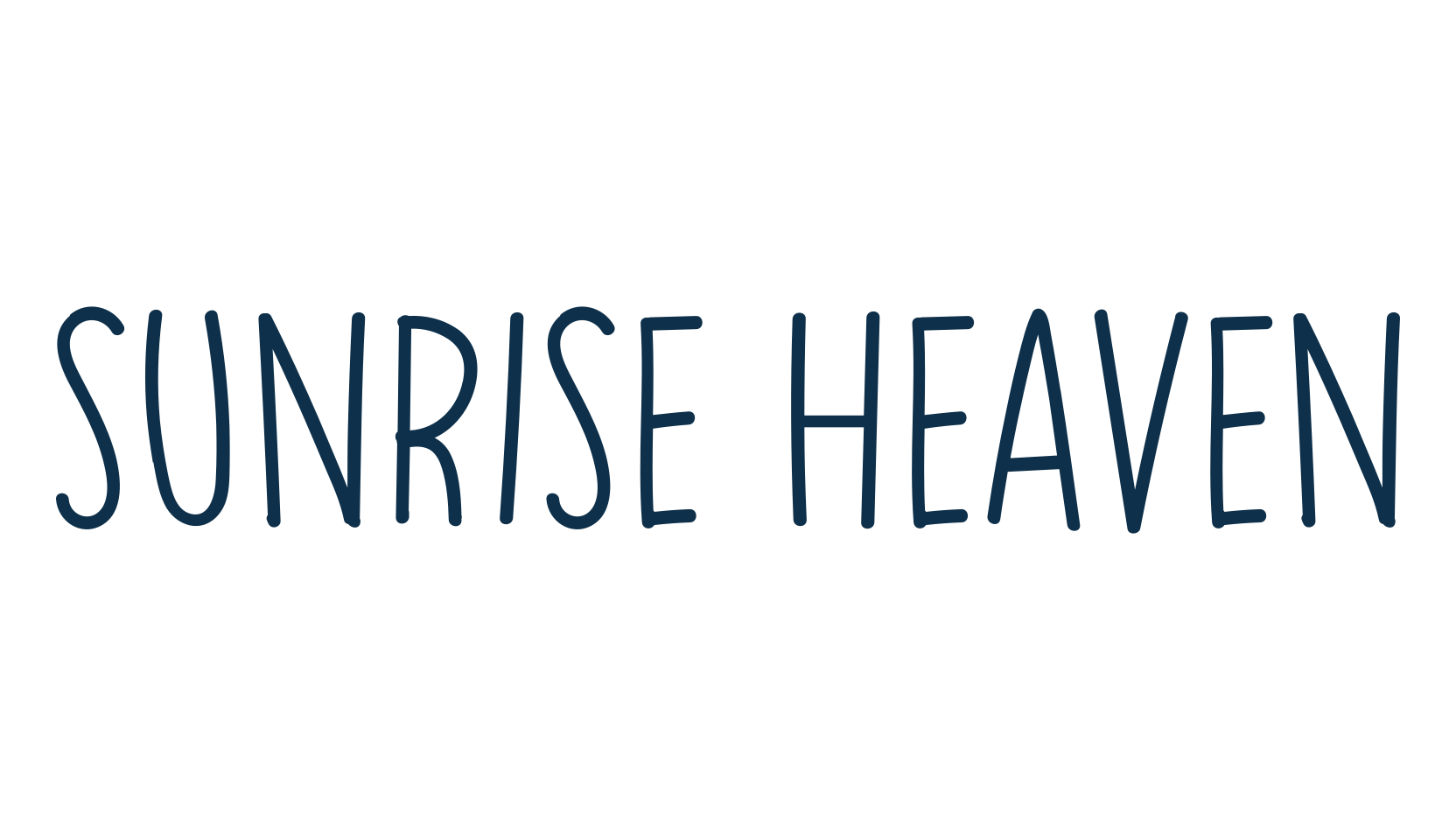 Sunrise Heaven, script handwritten fancy decorative calligraphy font preview