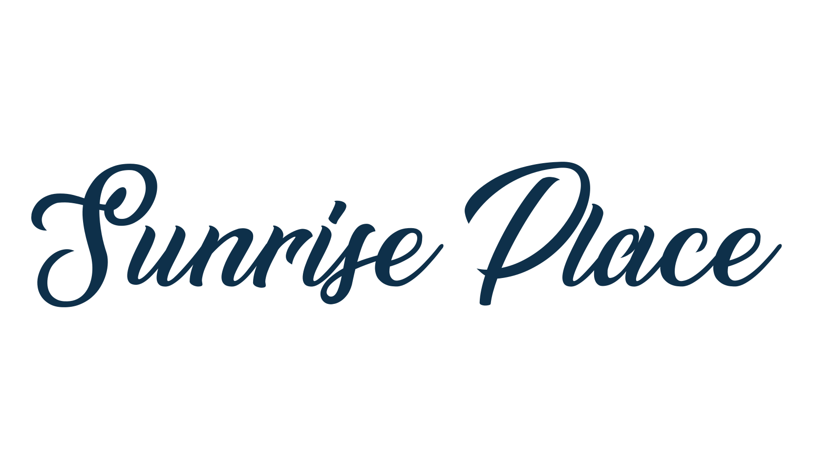 Sunrise Place, script calligraphy fancy decorative font preview
