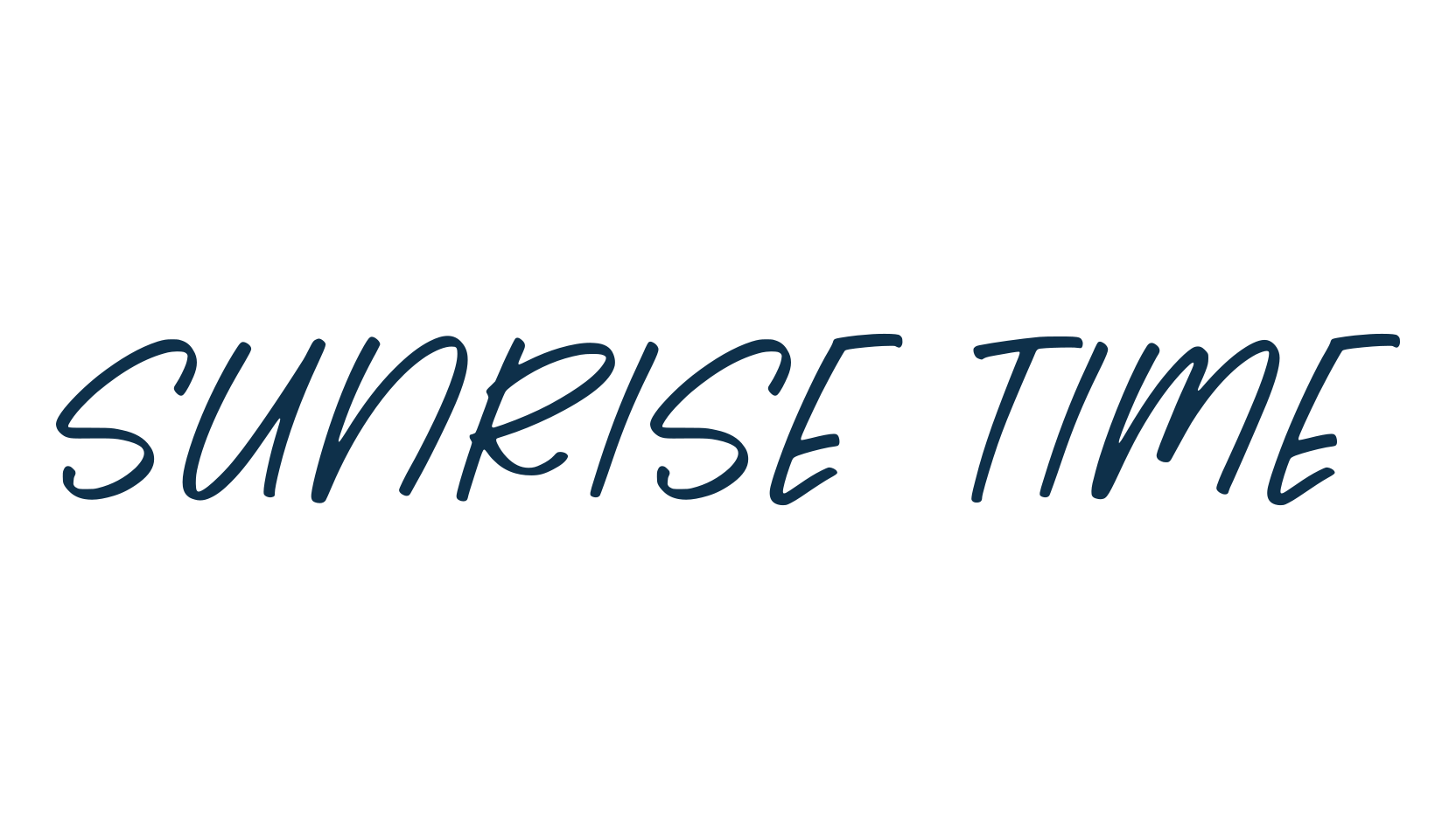 Sunrise Time, script handwritten fancy decorative calligraphy font preview
