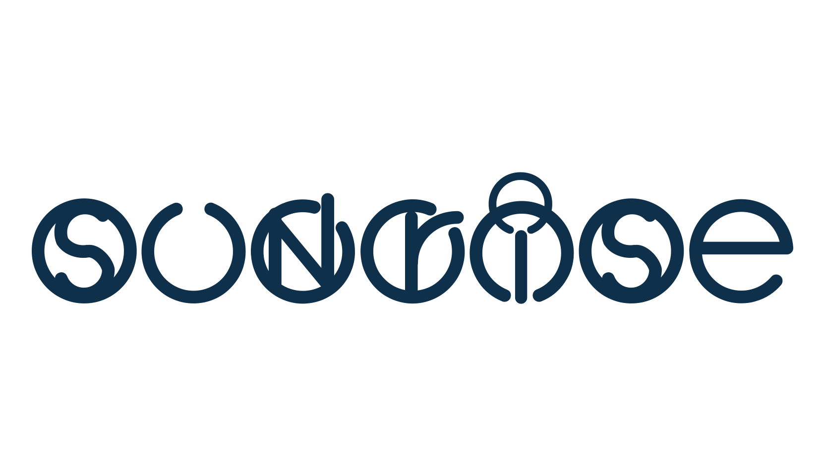 Sunrise, decorative font preview