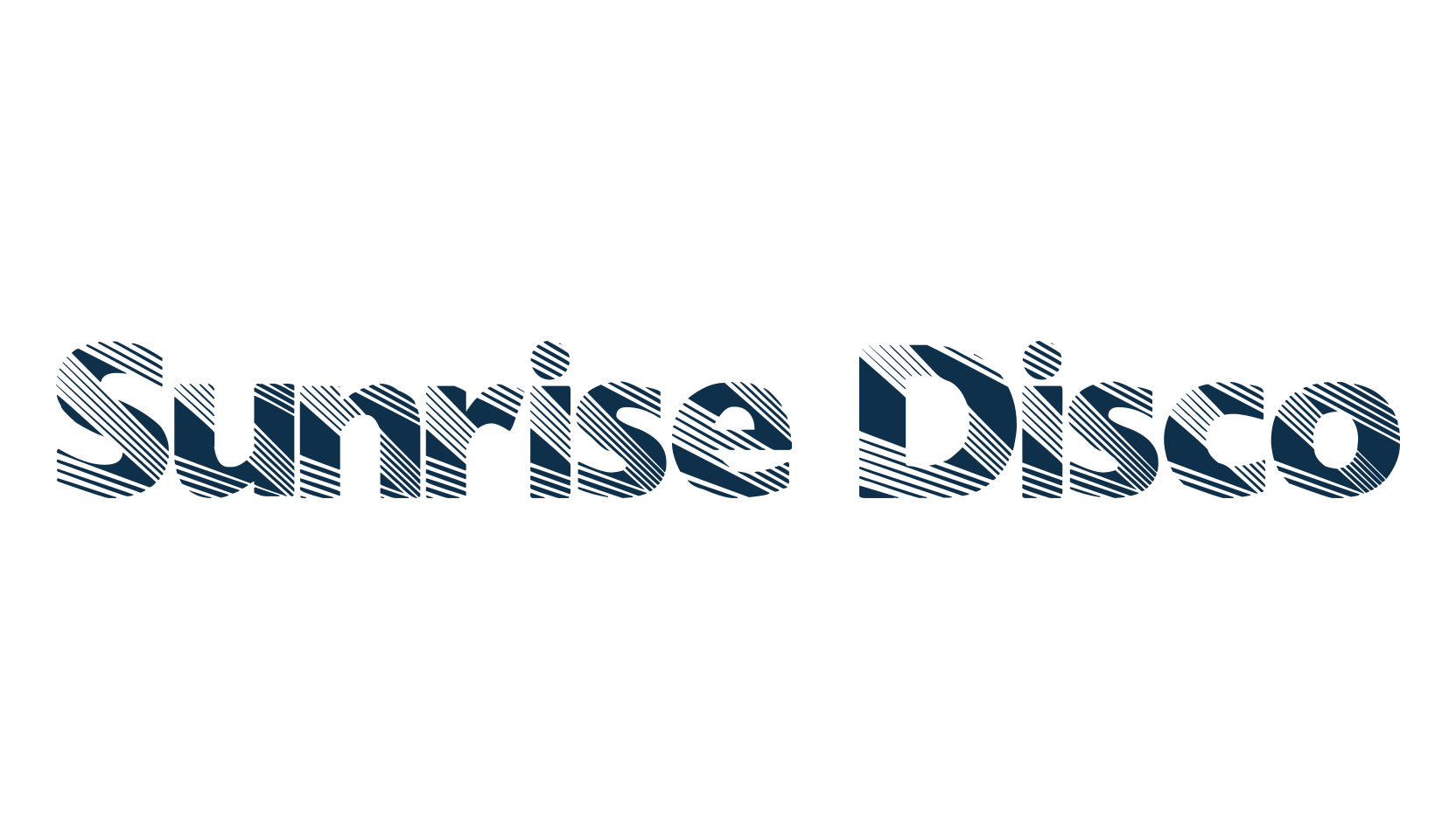 Sunrise Disco, groovy font preview