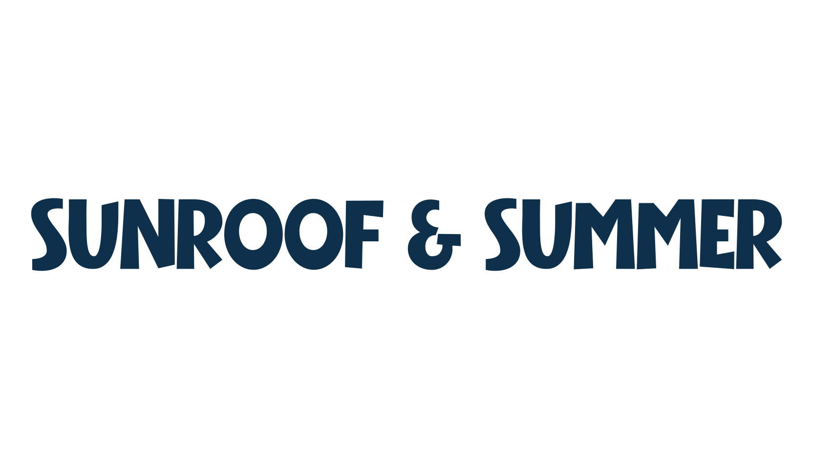 Sunroof & Summer, cartoon font preview