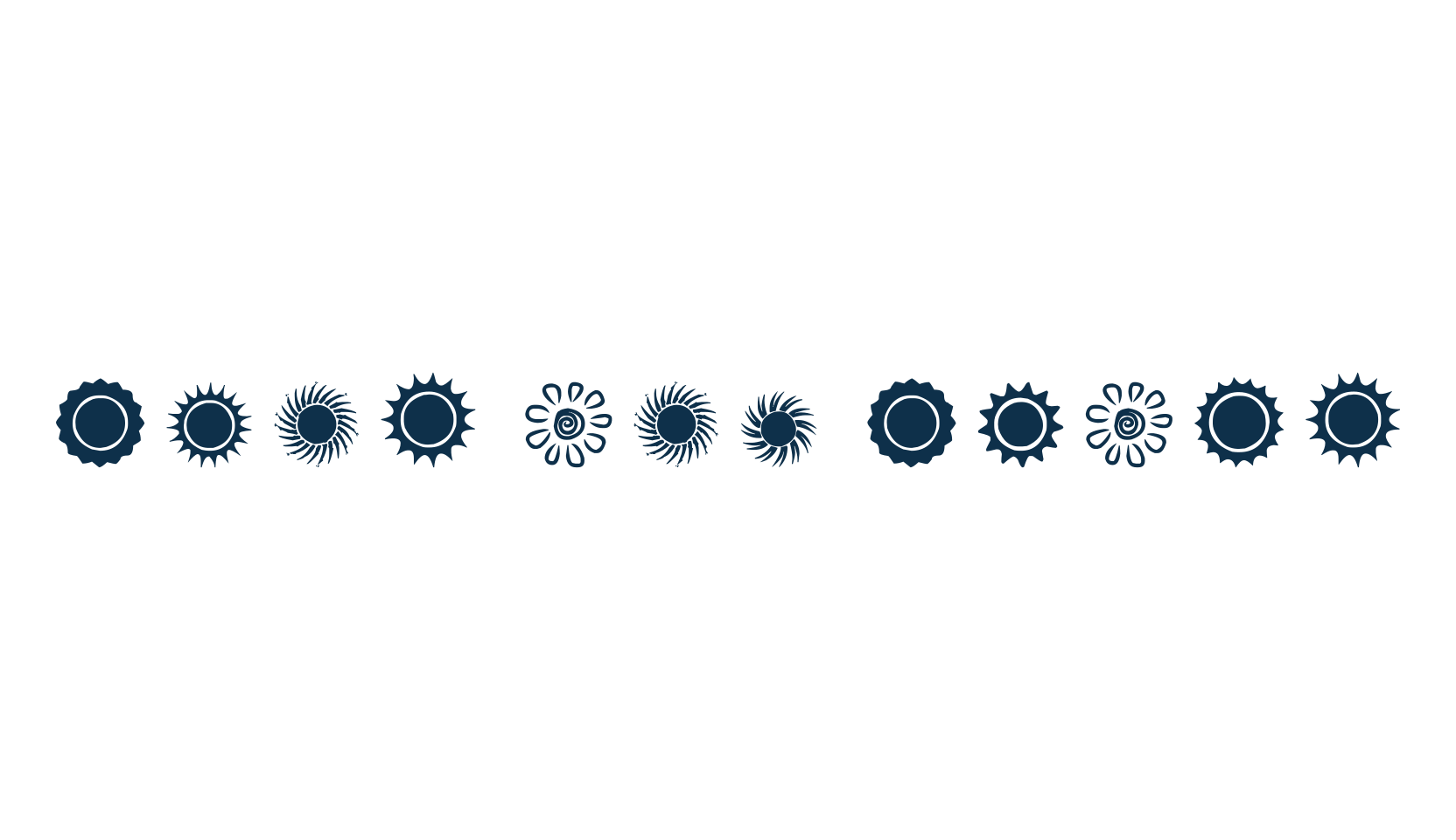 Suns and Stars, fancy decorative font preview