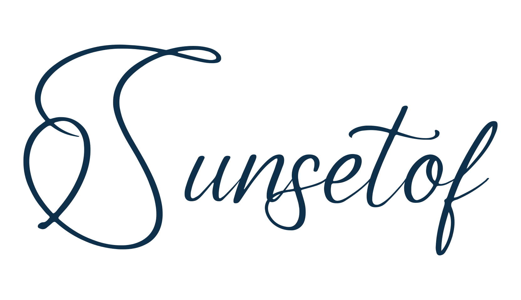 Sunsetof, handwriting font preview