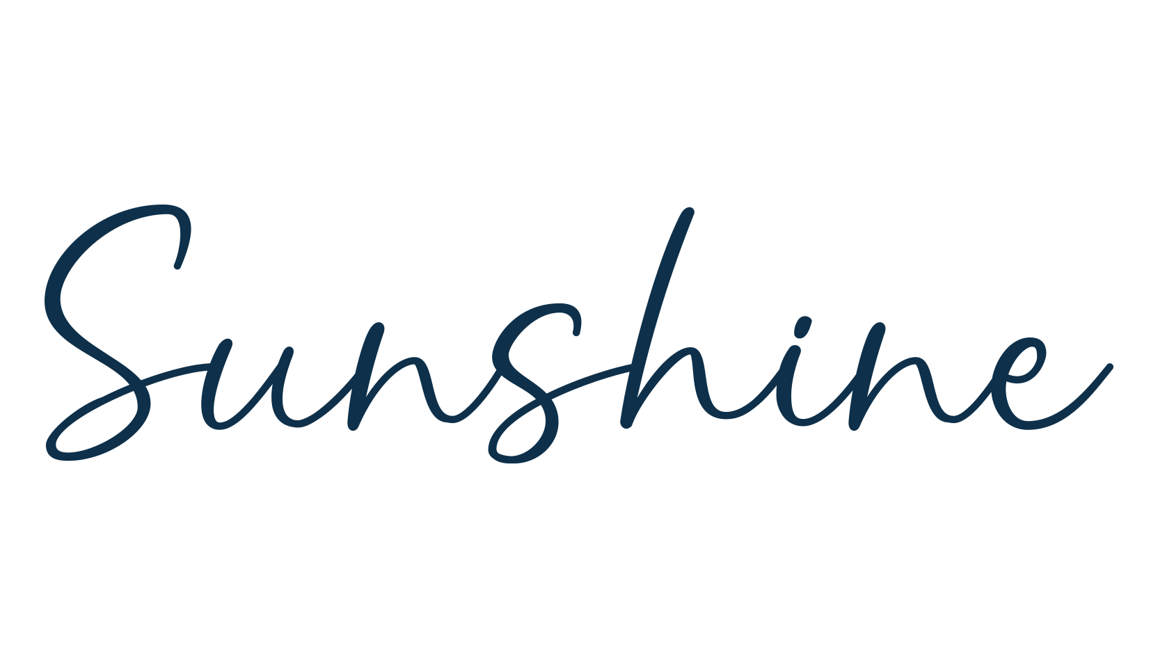 Sunshine, script handwritten fancy decorative calligraphy font preview