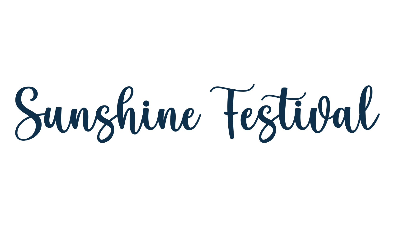 Sunshine Festival, fancy various decorative script calligraphy font preview